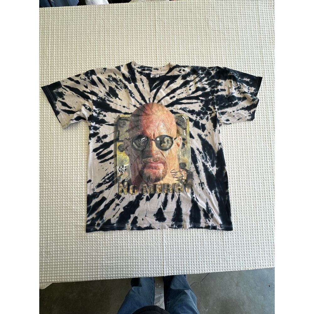 Savvy Men's XL Tie Dye Stone Cold Steve Austin WWF 1999 24x29.5 Wrestling